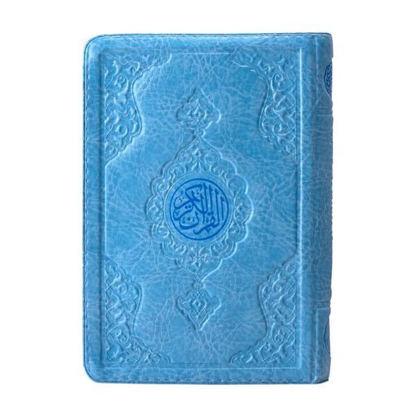 Çanta Boy Kur'an-ı Kerim (Mavi Renk, Kılıflı, Mühürlü) ürün görseli 1
