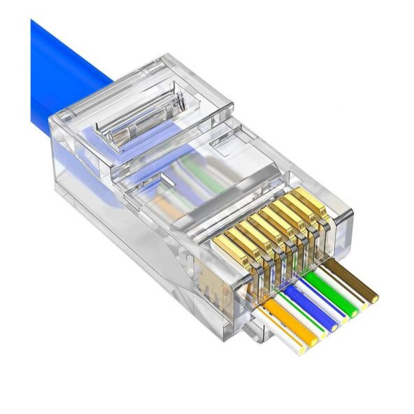 PrimeX PX-560C6 RJ-45 Cat6 100 Lü Paket Yeni Nesil RJ45 Jack UTP ürün görseli 1