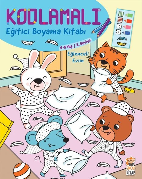 Kodlamalı Eğitici Boyama Kitabı - Eğlenceli Evim ürün görseli 1
