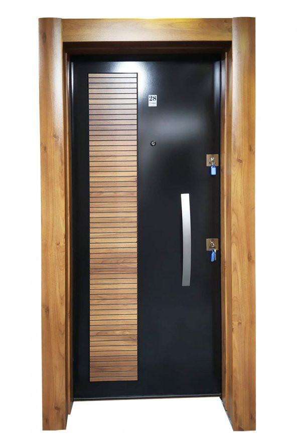 Tezwood 3459 Ahşap Kaplama Çelik Kasa,Tırnaklı Model ürün görseli 1