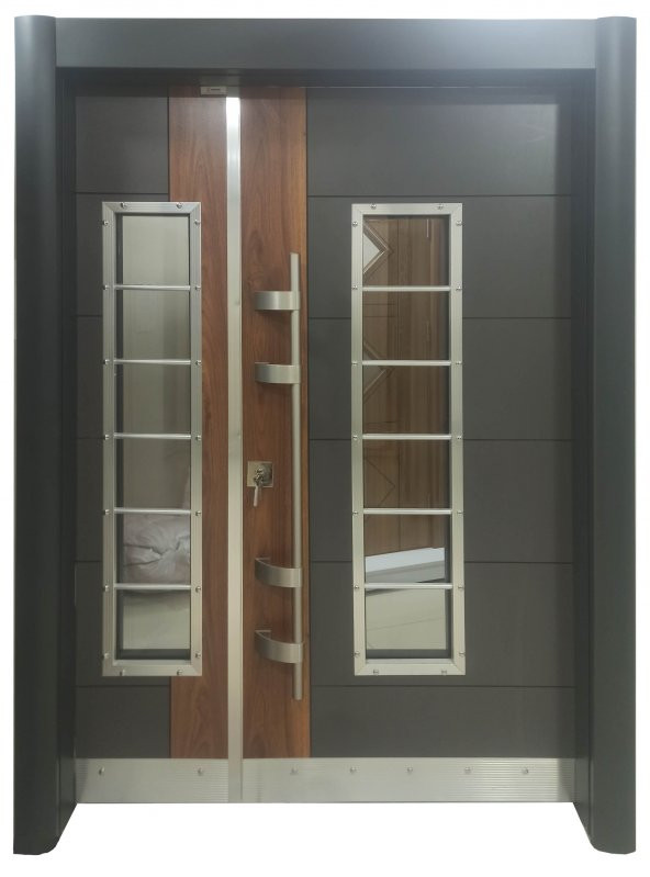 Tezwood 0157 Bina Giriş Kapısı,Ahşap Desenli Çelik Kapı, ürün görseli 1