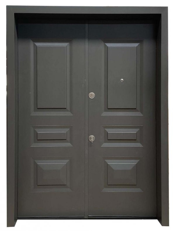 Tezwood 0171 Bas Açlı Apartman Kapısı,Çelik Bina Kapısı ürün görseli 1