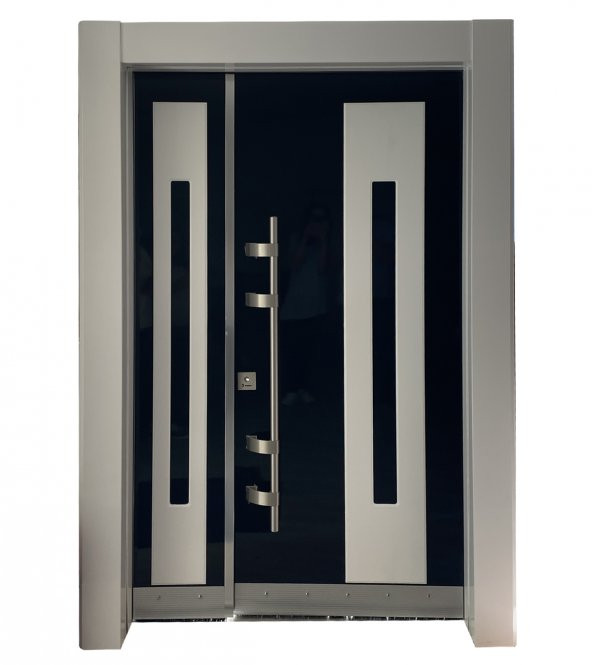 Tezwood 0148 Lüks Apartman KapısıiBina Giriş Kapısı,Kale Kilit Sol Açılım ürün görseli 1