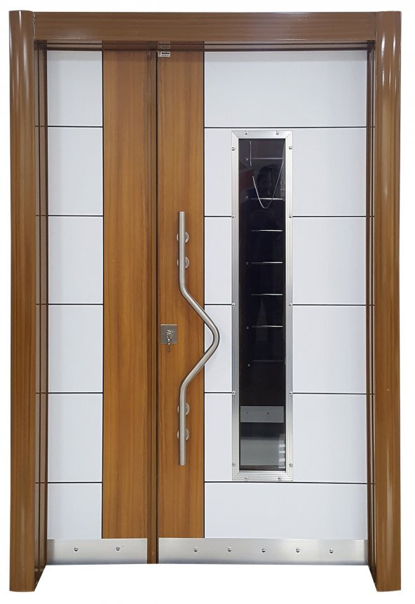Tezwood 0163 Bina Giriş Kapısı,Eskitme Model Çelik Kapı,Villa Kapısı ürün görseli 1
