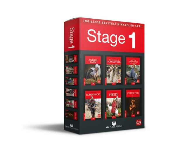 İngilizce Seviyeli Hikayeler Seti - Stage-1 ürün görseli 1