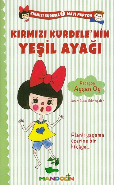 Kırmızı Kurdele Mavi Papyon 1 Kırmızı Kurdelenin Yeşil Ayağı ürün görseli 1