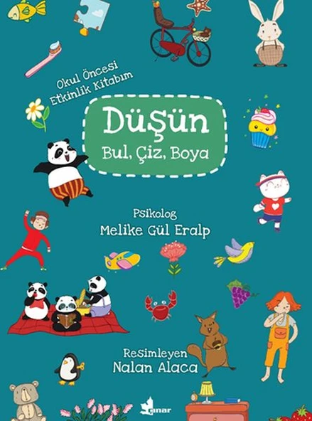 Düşün, Bul, Çiz, Boya - Okul Öncesi Etkinlik Kitabım ürün görseli 1