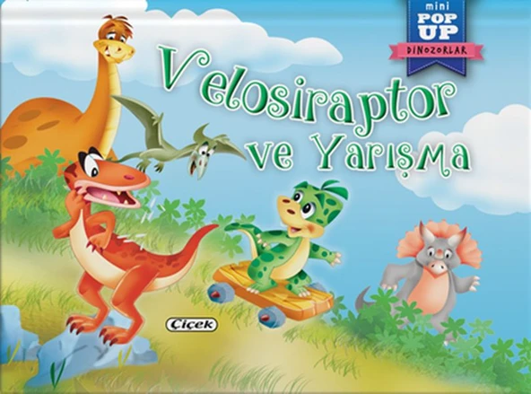 Pop-Up Mini Dinozorlar - Velosiraptor Ve Yarışma ürün görseli 1