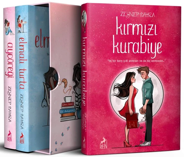 Ayçöreği - Elmalı Turta - Kırmızı Kurabiye (Set) ürün görseli 1