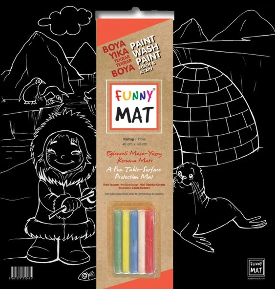 Funny Mat Black Kutup (Tebeşirli) ürün görseli 1