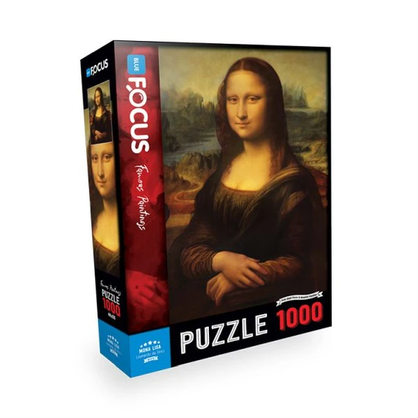 Blue Focus Puzzle Mona Lisa 1000 Parça ürün görseli 1