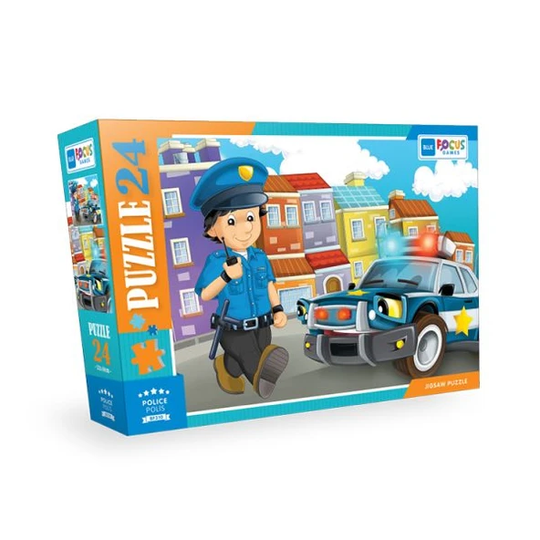 Blue Focus Police (Polis) - Puzzle 24 Parça ürün görseli 1