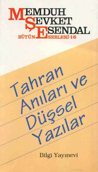 Tahran Anıları ve Düşsel Yazılar ürün görseli 1