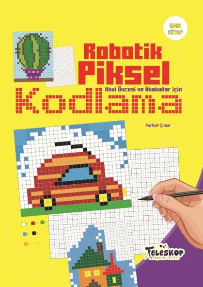 Robotik Piksel Kodlama Sarı Kitap ürün görseli 1