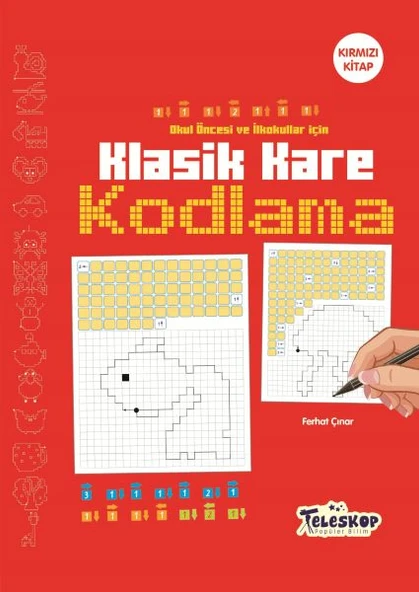 Klasik Kare Kodlama Kırmızı Kitap ürün görseli 1