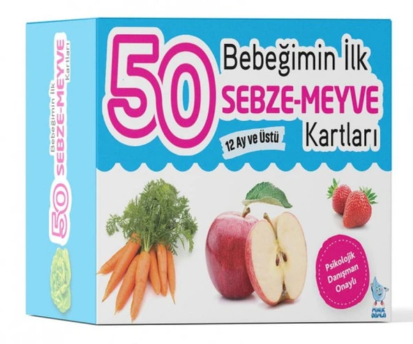 Bebeğimin İlk 50 Sebze-Meyve Kartları ürün görseli 1