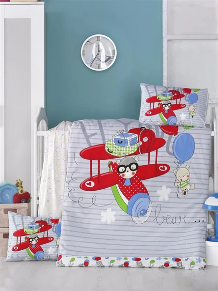 Komfort Home Bebek Uyku Seti %100 Pamuk (Yorgan ve +2 Yastıklı) ürün görseli 1