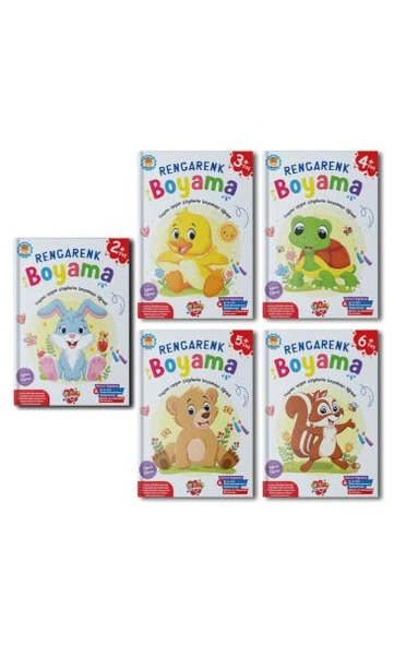 Rengarenk Boyama 5 Kitap Takım ürün görseli 1