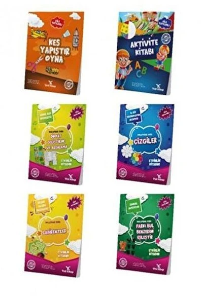 Okul Öncesi Aktivite Seti 4-6 Yaş  (6 Kitap) ürün görseli 1