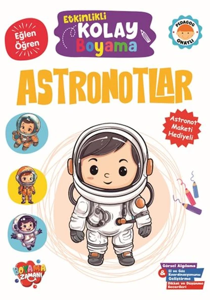Etkinlikli Kolay Boyama -Astronotlar ürün görseli 1