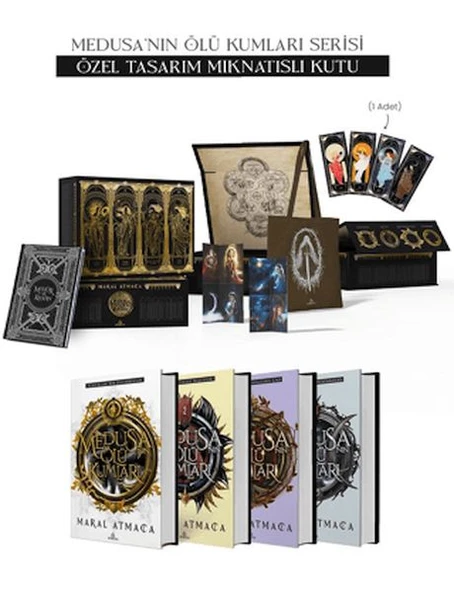 Medusa'nın Ölü Kumları Serisi - Hediyeli Mıknatıslı Kutu (Ciltli) ürün görseli 1