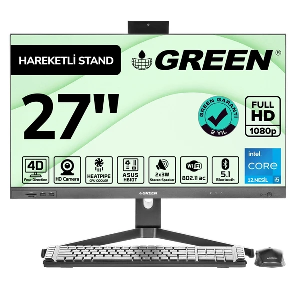 AIO GT27-i516SB(i5 16GB 512GBM2)-H6 ürün görseli 1