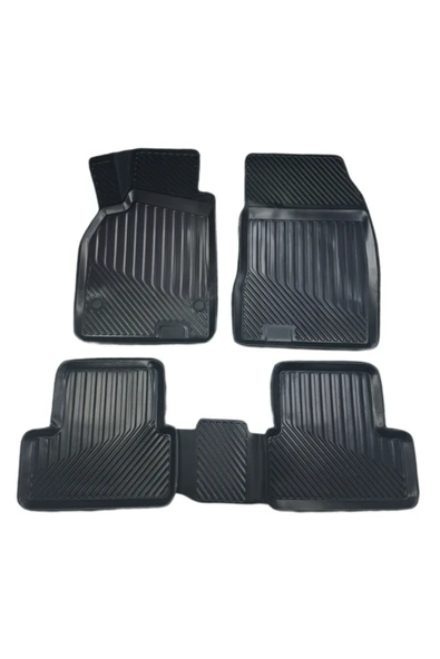BLACK Renault Fluence 2009-2016 3D Oto Paspas Havuzlu Araca Özel ürün görseli 1