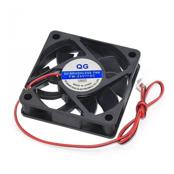 24 Volt Fan 60x60x15 mm 2 pinli - Resim 2