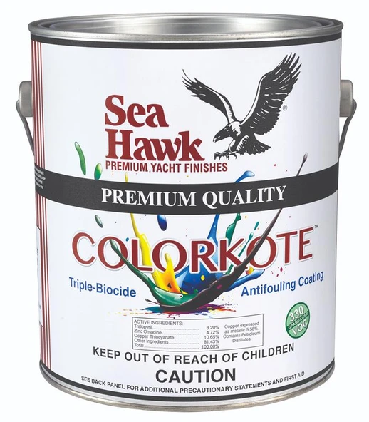 Sea Hawk ColorKote Yumuşak Zehirli Boya 3.785 LT Beyaz ürün görseli 1