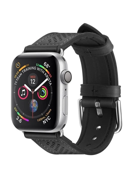 Spigen Apple Watch 42mm Seri 10 - 41mm Seri 9/8/7 - 40mm Seri SE2/SE/6/5/4 ile Uyumlu Kordon Kayış Band Retro Fit Black ürün görseli 1