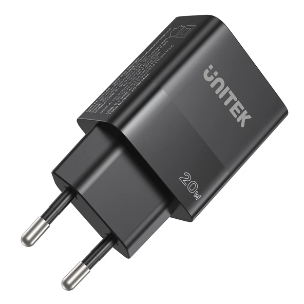 UNITEK Unitek 20W Hizli Sarj Adaptörü 1*USB-C P1124ABK-EU ürün görseli 1