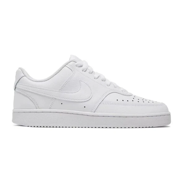 Nike Court Vision Low Triple White Unisex Spor Ayakkabı ürün görseli 1