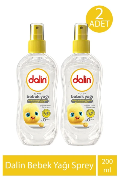 Dalin Bebek Yağı Sprey 200 ml x 2 Adet ürün görseli 1