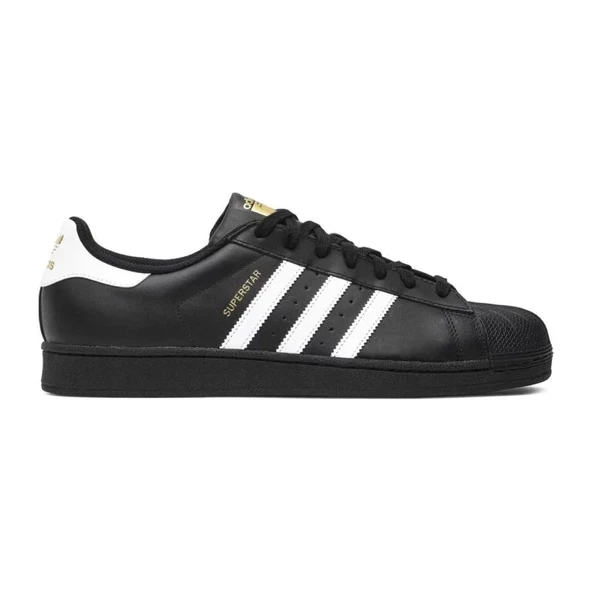 Adidas Superstar Black White Unisex Spor Ayakkabı ürün görseli 1