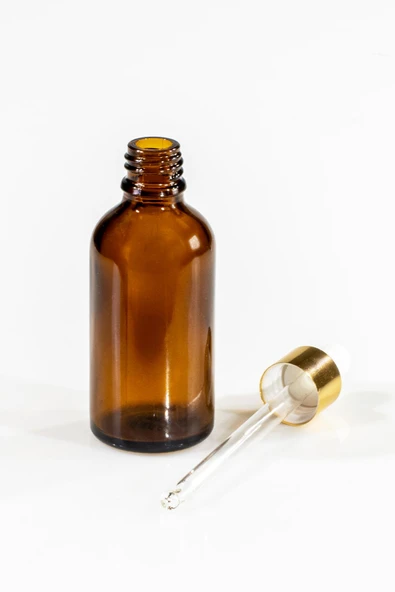 Cam Damalıkl ıAmber Cam 50 ml Boş - Yedek Şişe ürün görseli 1