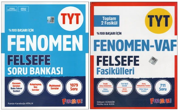 Fenomen Felsefe TYT Soru Bankası + VAF (2 Kitap) ürün görseli 1