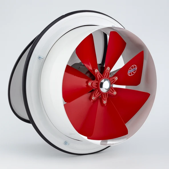Baca Tipi Kapaklı Aspiratör Sessiz 200 mm Havalandırma Fan Ev ve Sanayi Tipi Güçlü Hava Koku Emişli ürün görseli 1