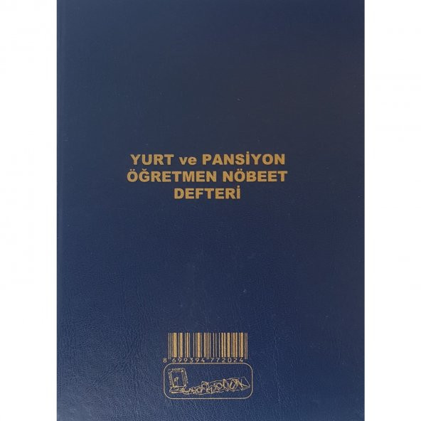 KOCAOLUK YURT-PANSİYON ÖĞRETMEN NÖBET DEFTERİ ürün görseli 1