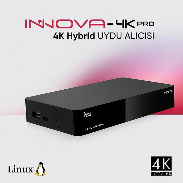 Next İnnova 4K PRO Ultra HD Linux Hybrit Uydu Alıcısı ürün görseli 1