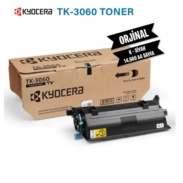 KYOCERA TK-3060 Orjinal Toner Siyah - Ecosys M3145idn - M3145dn - M3645idn - M3645dn ürün görseli 1