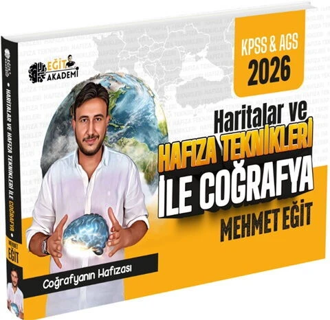 Eğit Akademi 2026 MEB AGS KPSS Mehmet Eğit Haritalar ve Hafıza Teknikleriyle Coğrafya ürün görseli 1