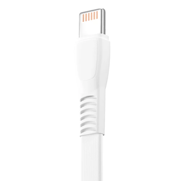 FitPlus Flat FS-402 Lightning Data/Şarj Kablosu 2.4A 1mt - Resim 7