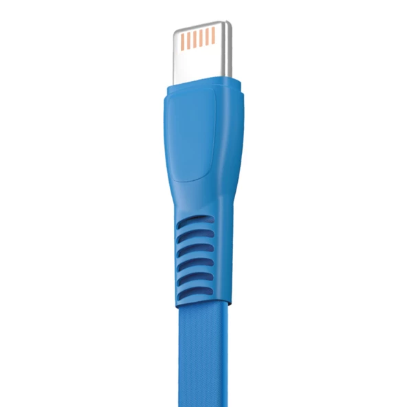FitPlus Flat FS-402 Lightning Data/Şarj Kablosu 2.4A 1mt - Resim 11