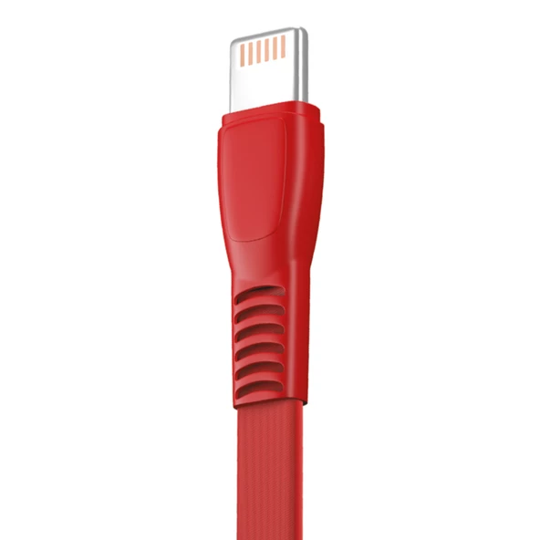 FitPlus Flat FS-402 Lightning Data/Şarj Kablosu 2.4A 1mt - Resim 9
