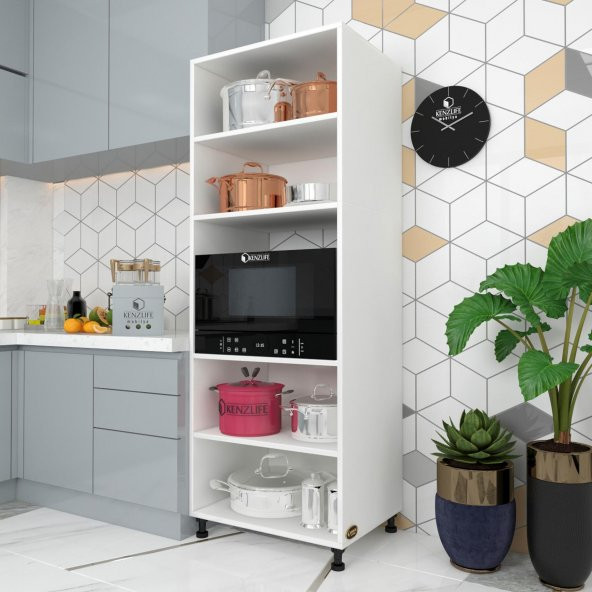 Kenzlife fırın dolabı müzeyyen byz 180*65*50 mutfak XLARGE ayaklı banyo kiler ofis ürün görseli 1