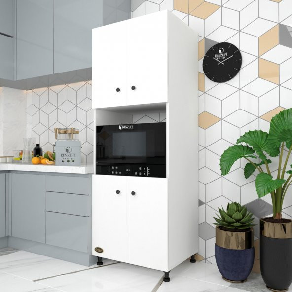 Kenzlife fırın dolabı cahide byz 180*65*50 mutfak XLARGE ayaklı banyo kiler ofis ürün görseli 1