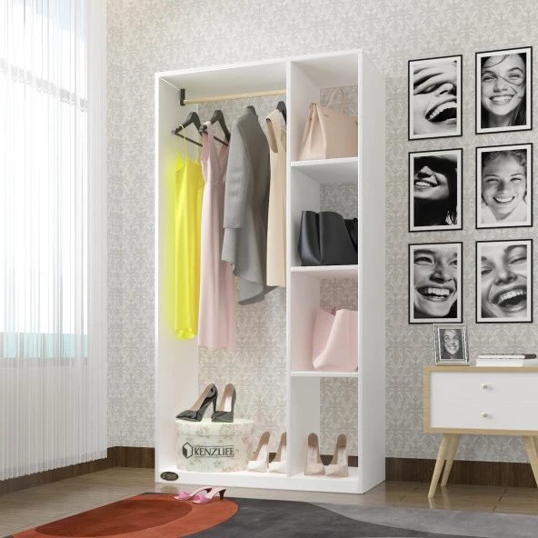 Kenzlife giysi dolabı alpaslan 175*90*40 byz gardırop ürün görseli 1
