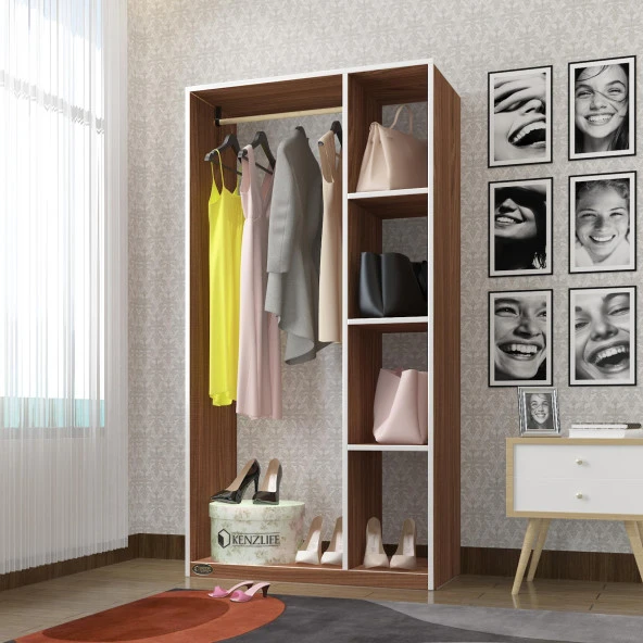 Kenzlife giysi dolabı alpaslan 175*90*40 cvz gardırop ürün görseli 1