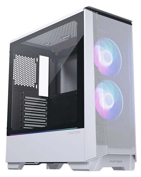PHANTEKS P360A MESH TEMPERED GLASS WHITE ECLIPSE P360A (PH­EC360ATG_DWT) 2 adet 120mm DRGB fan Mid-Tower Pencereli Güç Kaynaksız Beyaz  Kasa ürün görseli 1