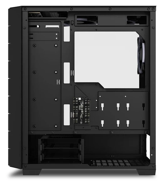 SHARKOON RGB HEX Black ARGB Temperli Yan Cam, 6x120mm ARGB Fan, Type-C 3.2 Gen 2, Siyah, ATX  Kasa - Resim 7